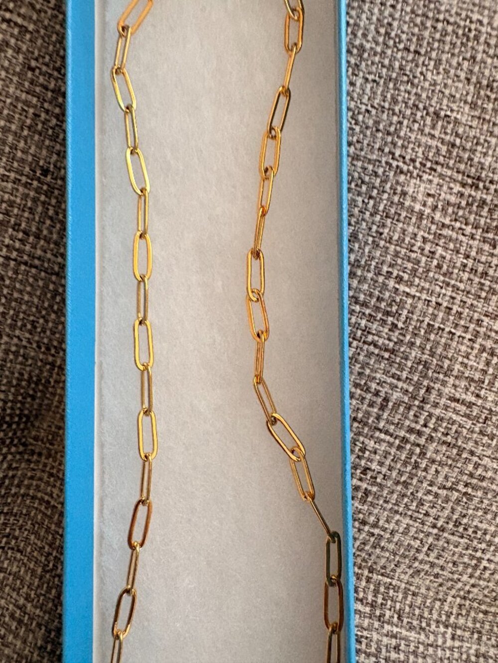Touchstone Crystal Join Together Necklace, golden. 18" long